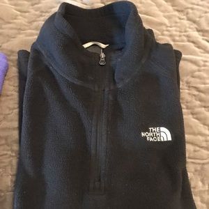 The NorthFace Black 1/4 zip pullover